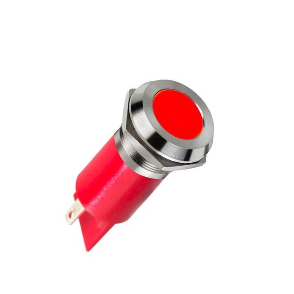 Apem Inc Led Panel Mount Indicators Indicator 24V 22Mm Flush Red Q22F1CXXR24E